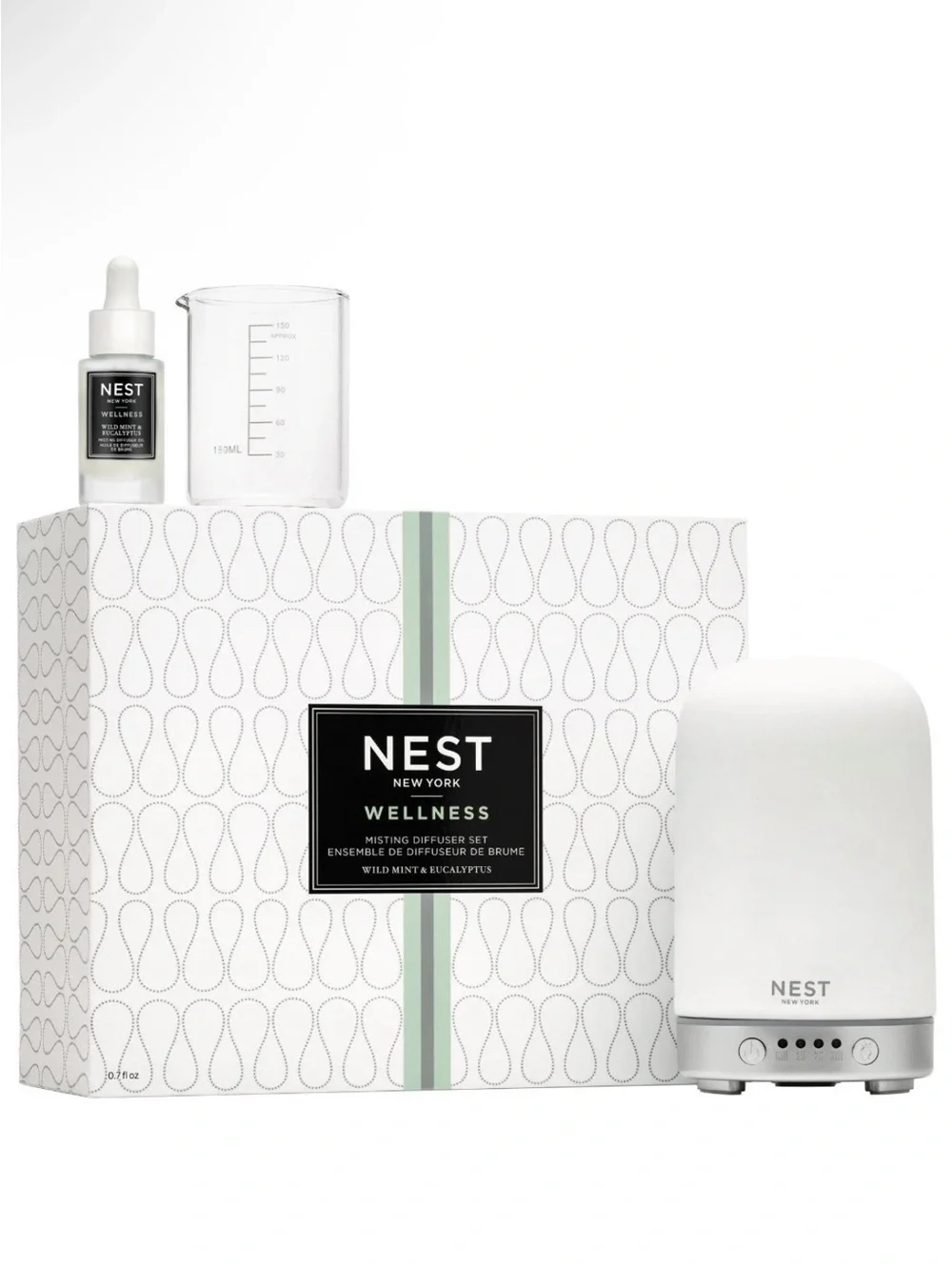 NEST Wellness Mist Diffuser Set - Wild Mint & Eucalyptus